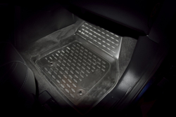 Коврики Standard, 3D в салон LAND ROVER Freelander 2, 2013- , 4 шт. (полиуретан, чёрные) Element.NLC.3D.28.15.210