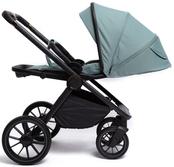 Детская коляска Peppy Monaco 3 в 1 с автокреслом Verona Beige Mint (мятный), рама черная