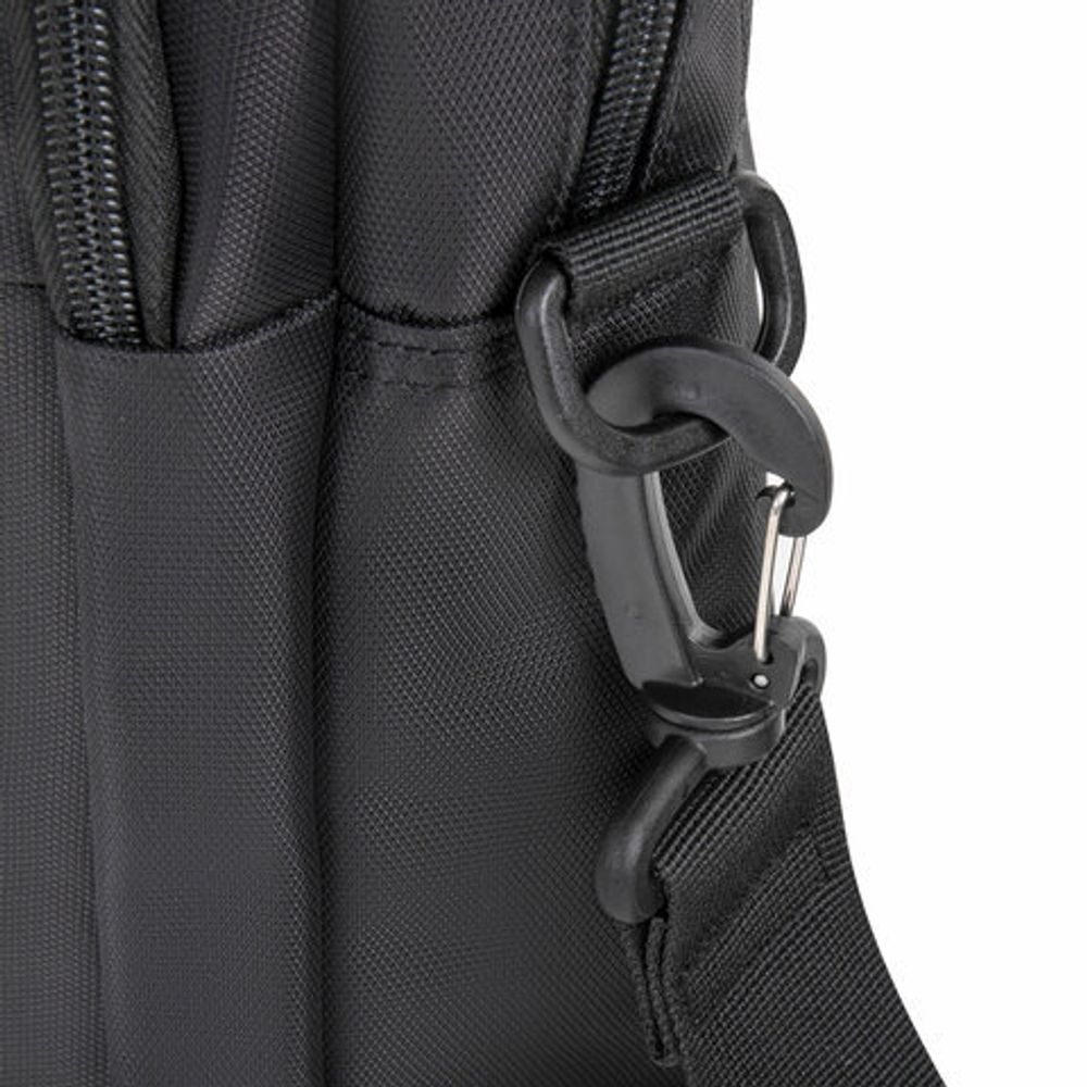 Сумка-портфель BRAUBERG "Protect" с отделением для ноутбука 15,6", 2 отделения, черная, 30х40х7 см, 270831