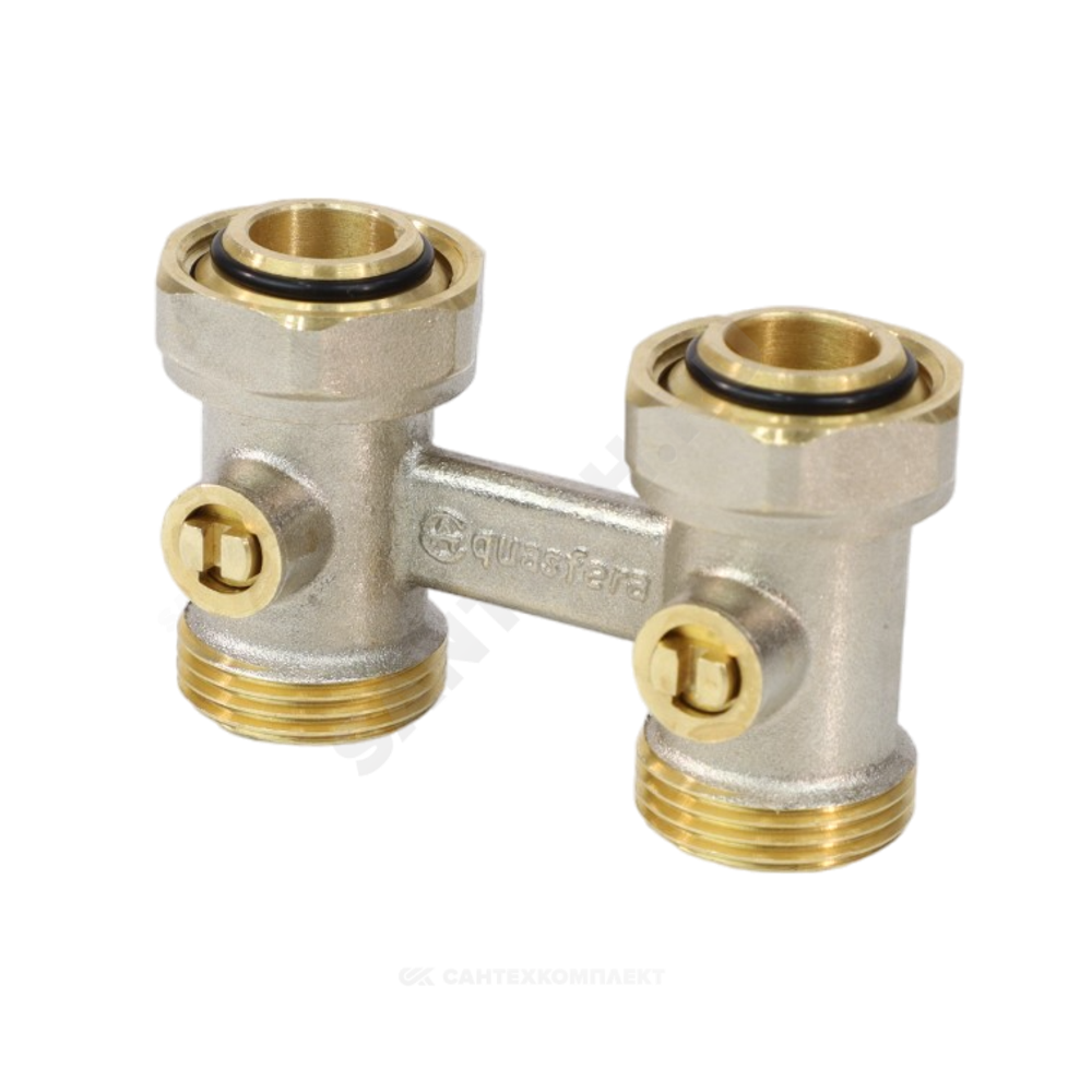 Узел нижнего подключения Ду 20 Ру10 3/4"x3/4" под евроконус двухтр прямой Aquasfera 5012-01