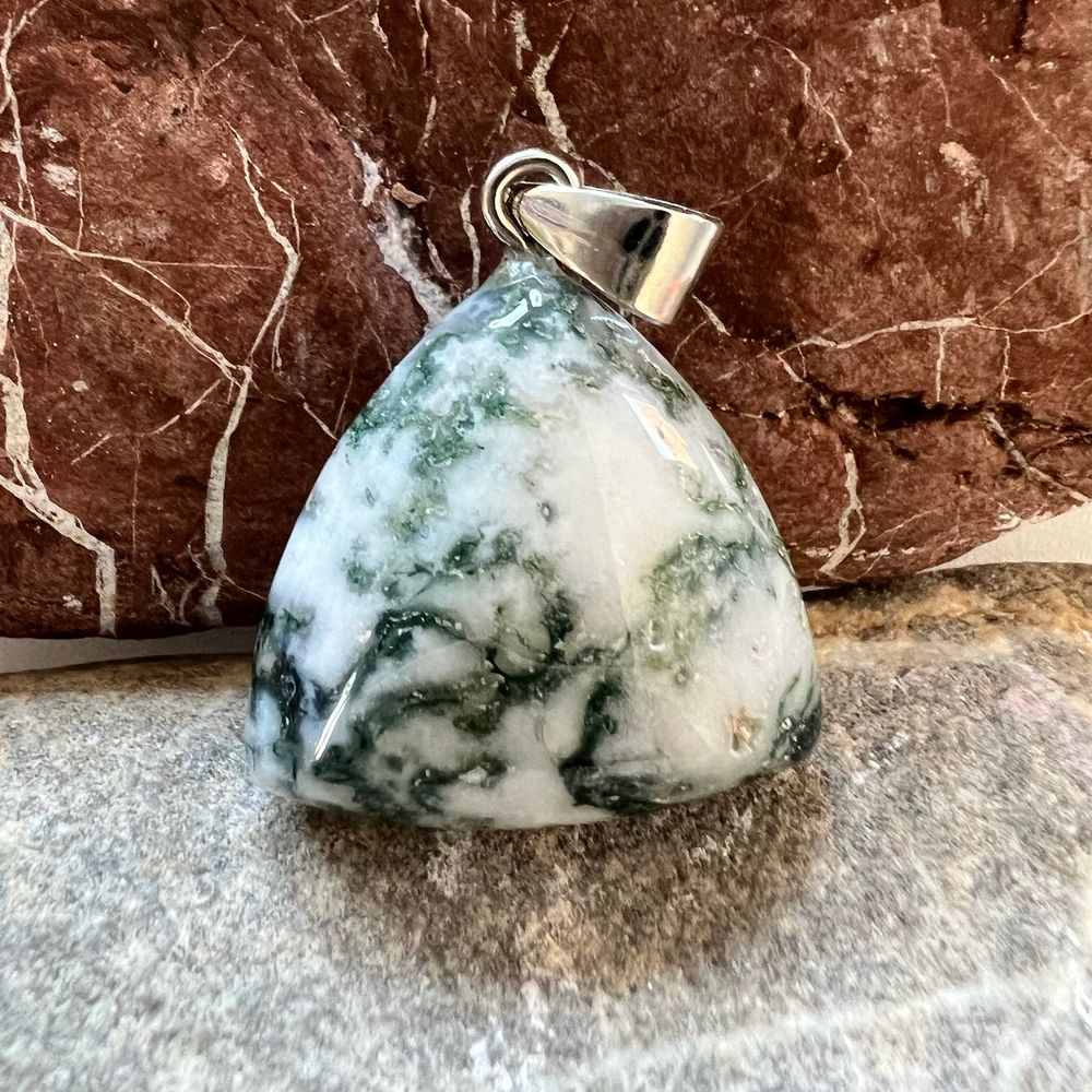Подвеска. Дендритовый Агат - "моховый"