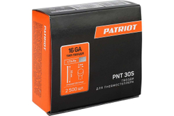 Отделочные гвозди для пневмостеплера PATRIOT PNT 30S тип 16GA 830902159