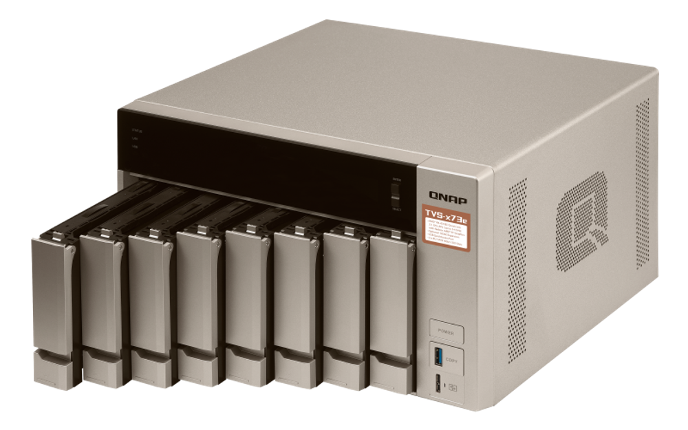 Сетевой RAID-накопитель  QNAP TVS-873e-8G