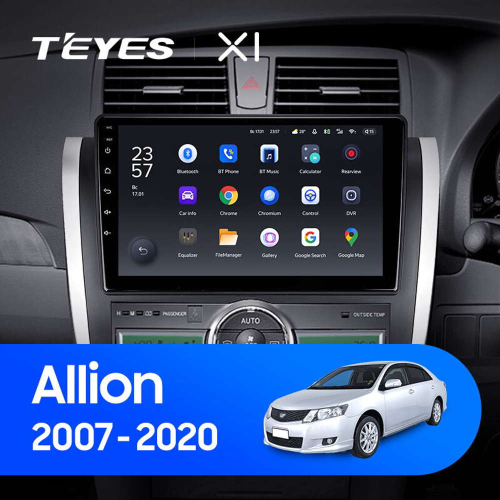 Teyes X1 9" для Toyota Allion 2007-2020 (прав)