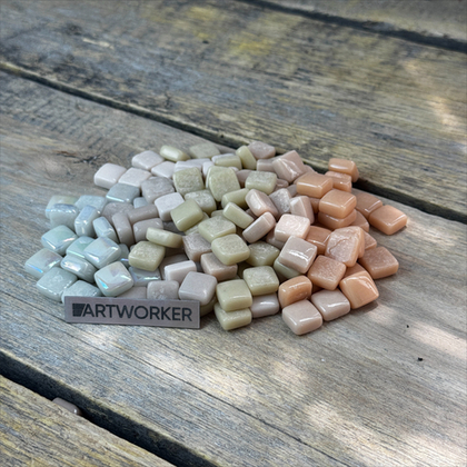 Стеклянная плитка светлых цветов FLORY12 Vanilla, 0,9 кг