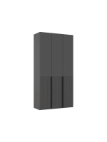 Шкаф для одежды 3 створки Браш Графит 120х51х240