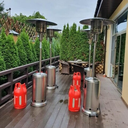 Уличный газовый обогреватель WWT 13B Stainless steel + Чехол