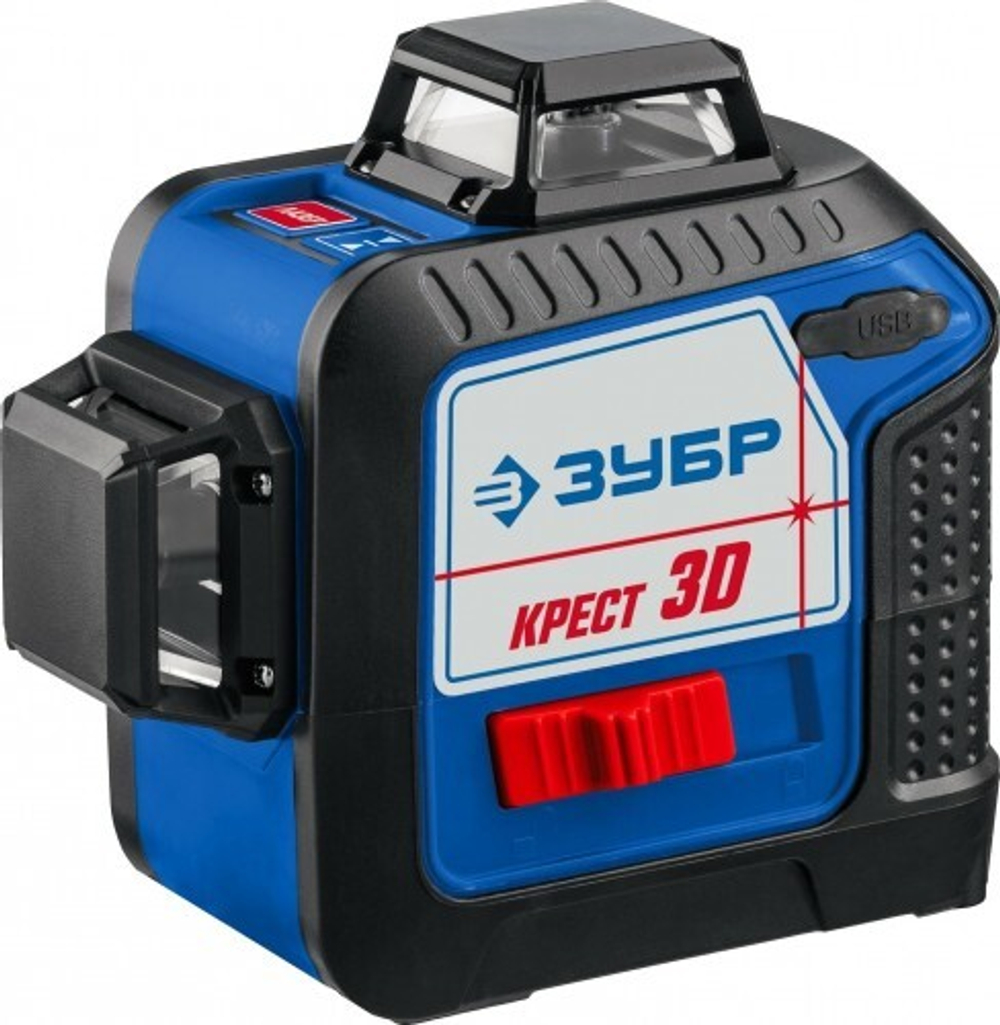 Лазерный уровень ЗУБР ПРОФЕССИОНАЛ крест 3d 34908_z01