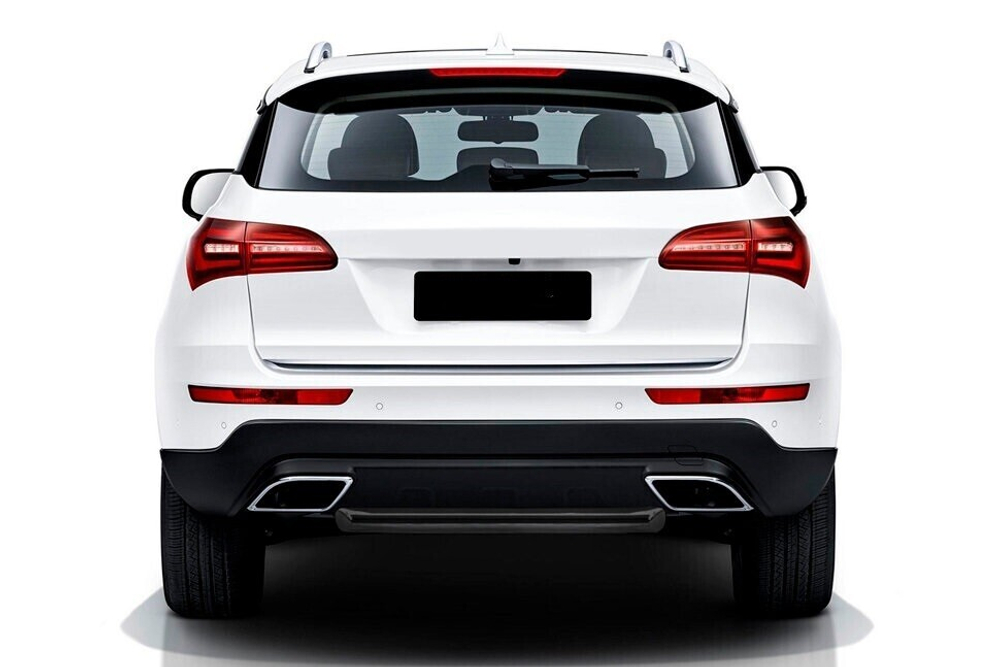 Защита заднего бампера Zotye Coupa (2013-2023) d57 короткая черная