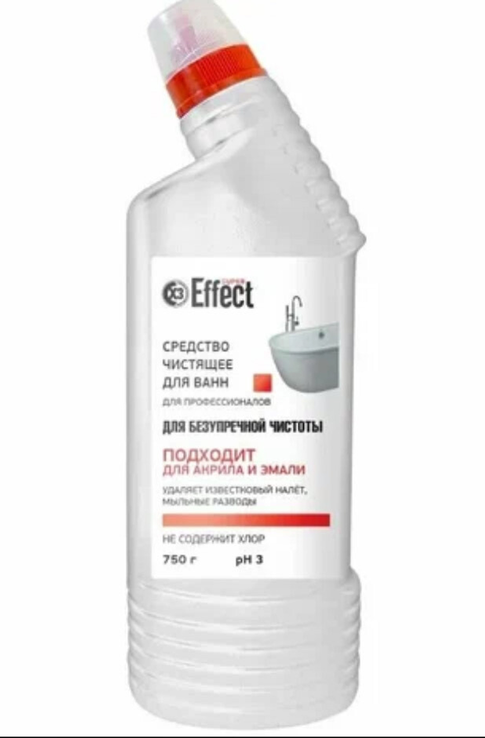 Эффект Super Сре-во чистящее для ванн, 750г