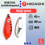 Блесна колеблющаяся HIGASHI Akiaji spoon 45g#19
