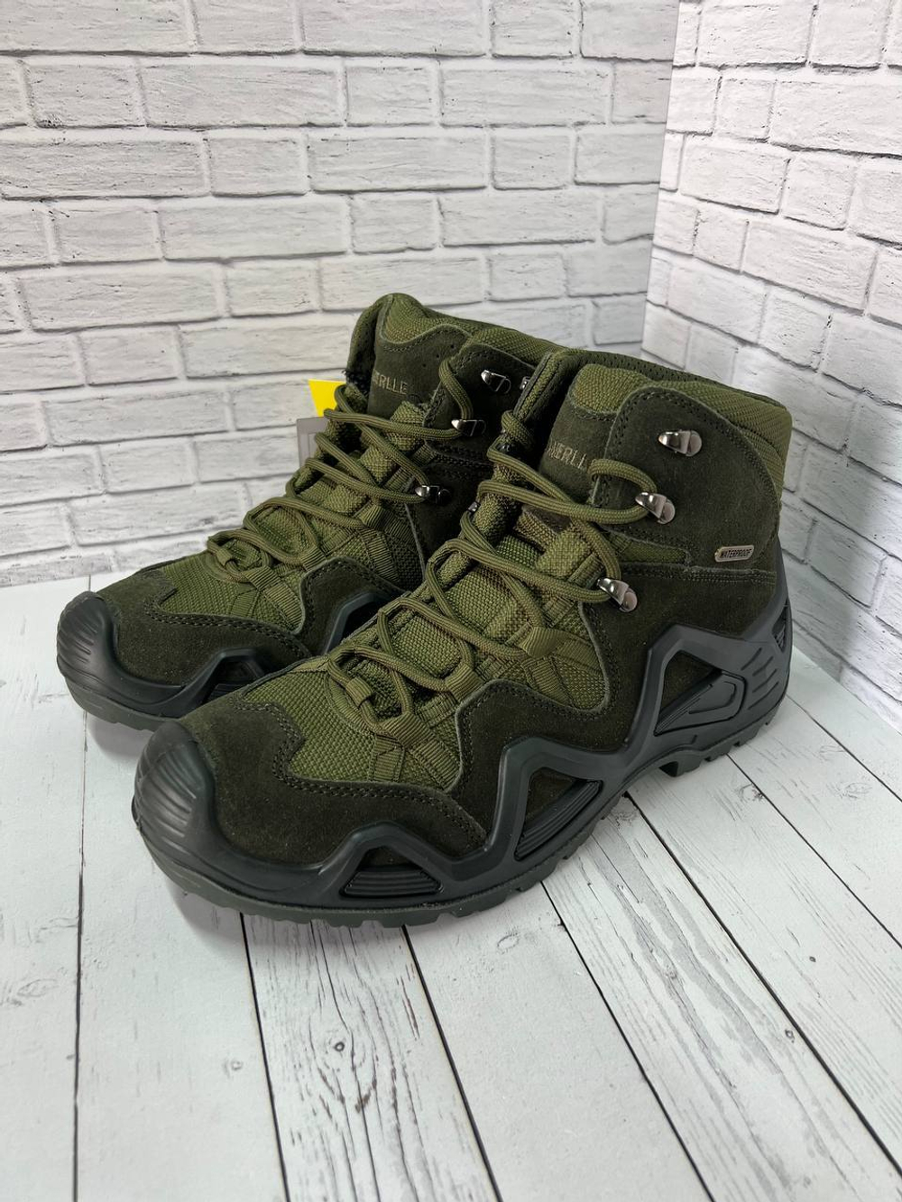 Тактические треккинговые ботинки m6-merlle  / средние / олива