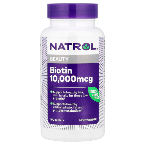 Natrol, биотин, 100 таблеток