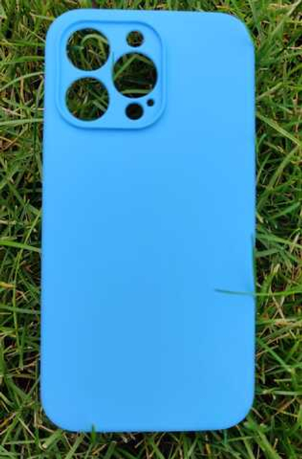 Чехол Silicone Cese на iPhone 12 Pro Max (Blue) без логотипа