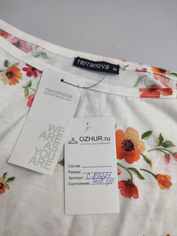 Джемпер Terranova с принтом 46 размер, новый