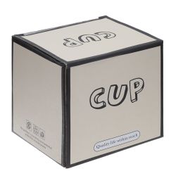 GAEM Кружка с крышкой и ложкой, 400 мл, L14 W10 H14 см