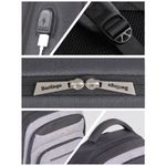 Рюкзак Berlingo City "Strict grey" 42*29*17см, 2 отделения, 3 кармана, отделение для ноутбука, USB разъем, эргономическая спинка