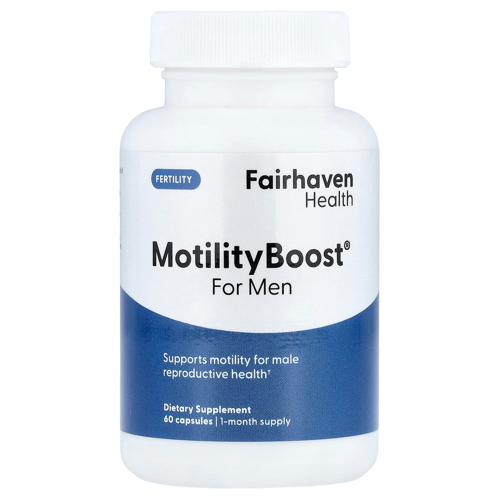 Fairhaven Health, MotilityBoost®, добавка для поддержки фертильности мужчин, 60 капсул