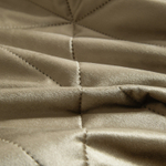 Велюровое покрывало в клетку с наволочками OVL030