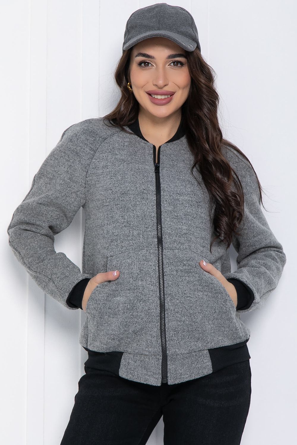 Бомбер Каприз (серый) Б12627-13 LT Collection