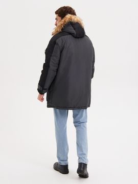 Куртка зимняя "Премьер" (серый/черный)