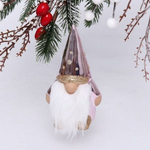 Ёлочная игрушка "Весёлый лесовичок" 6,5*5,5*13 см, розовый (Серпантин)