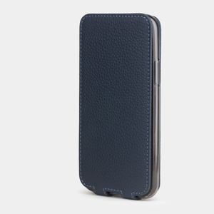 Чехол для iPhone 11 Pro Max из натуральной кожи теленка синего цвета