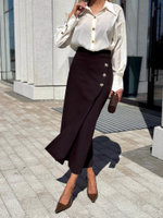 Рубашка с акцентным воротником и манжетами