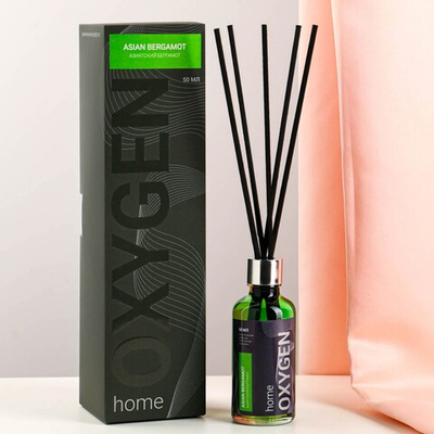 Диффузор ароматический OXYGEN HOME "Asian bergamot", 50 мл, азиатский бергамот 7293102