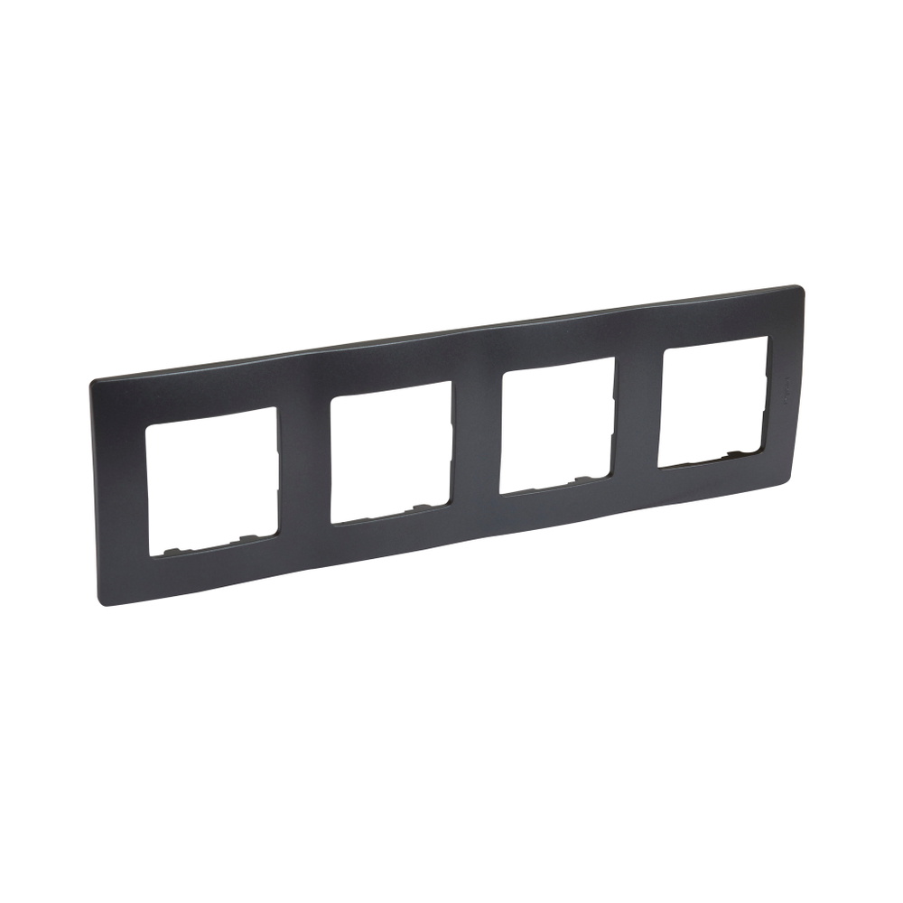 Рамка 4 поста антрацит ETIKA Legrand