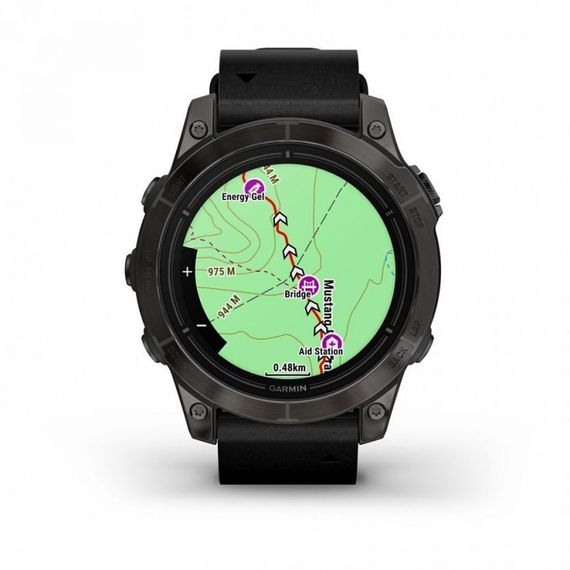 Garmin EPIX PRO Gen 2 Sapphire 47 мм — титан DLC, кожаный ремешок