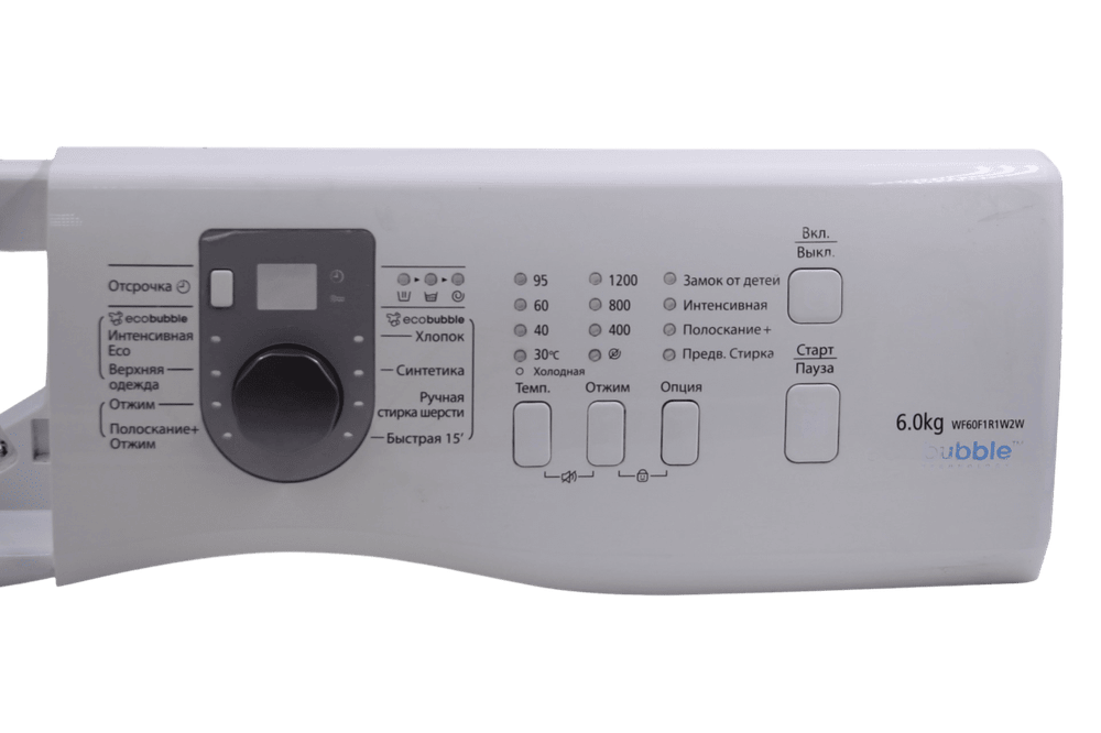 Панель стиральной машины Samsung Bubble WF60F1R1W2W
