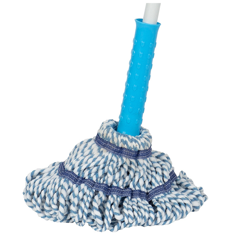 Швабра веревочная с функцией одинарного отжима (микрофибра) Рыжий кот