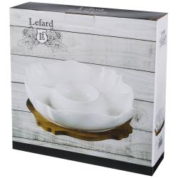 МЕНАЖНИЦА 3 СЕКЦИИ НА ДЕРЕВ. ПОДСТАВКЕ LEFARD 27*27*6 СМ (КОР=8ШТ.)