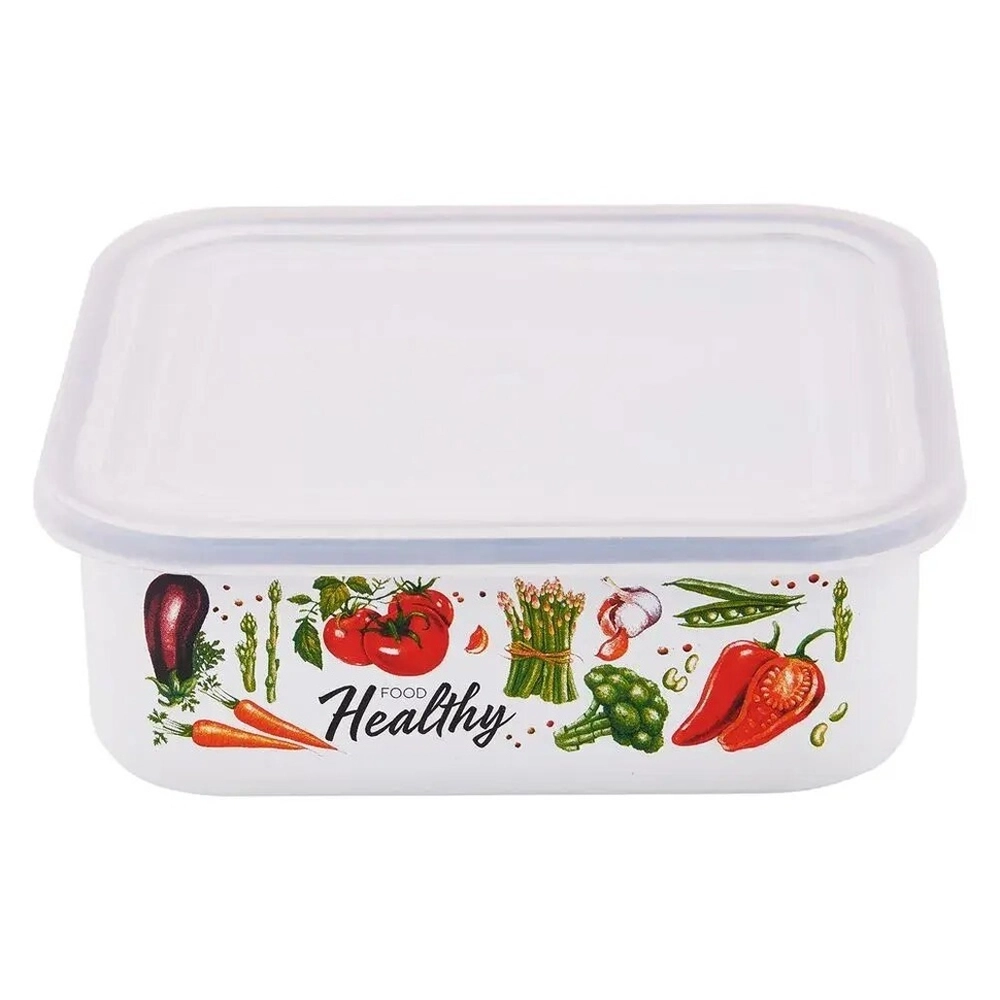 Лоток эмал Veggies 1,0л квадр пласт/кр TM Appetite