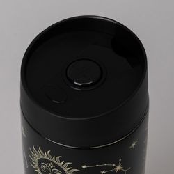 ТЕРМОКРУЖКА AGNESS "SUPERNOVA BLACK" 360МЛ, КОЛБА НЕРЖ.СТАЛЬ 18/10