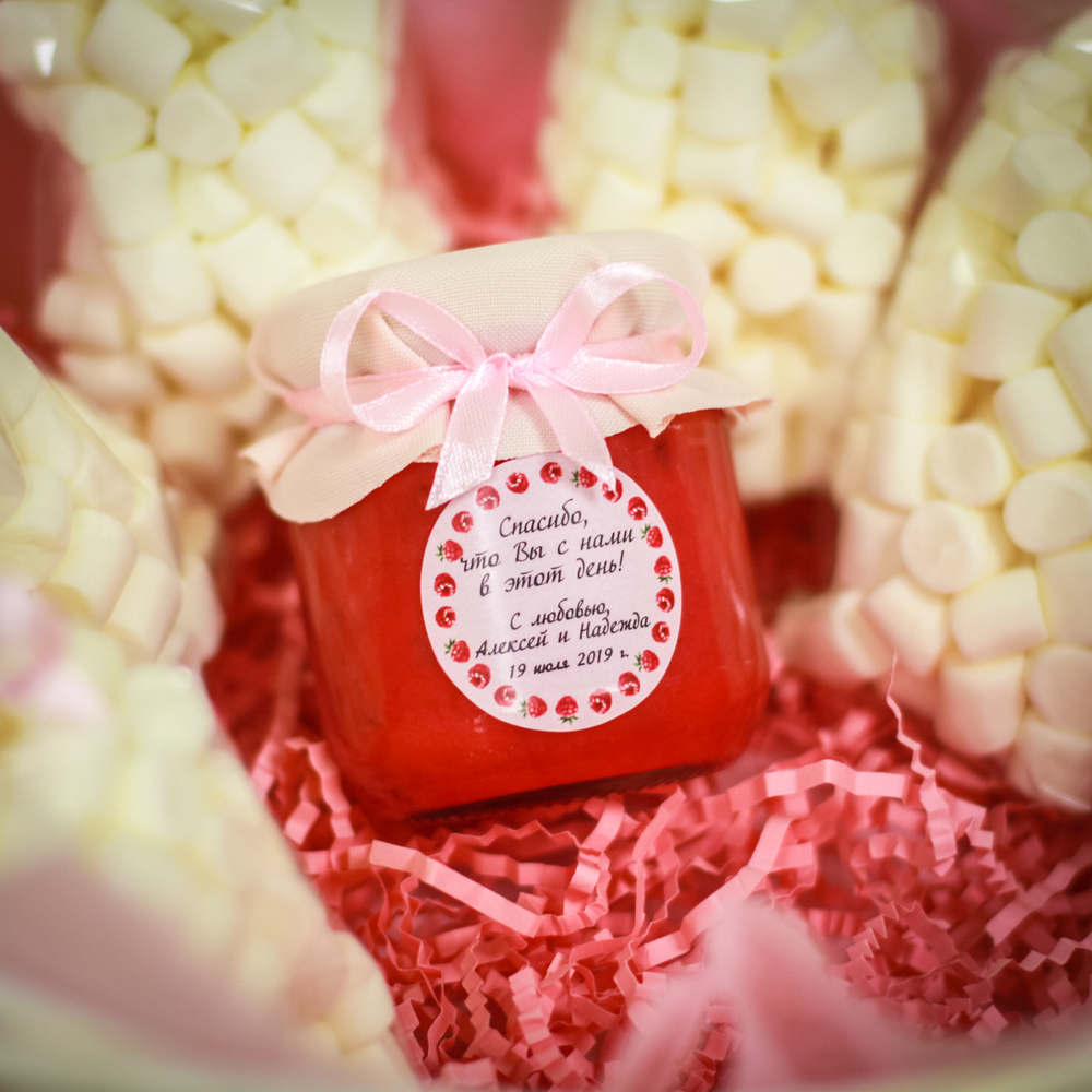 Бонбоньерка с крем-медом на свадьбу