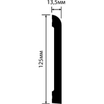 Плинтус напольный Hi WOOD BE125 (125*13,5*2000мм)