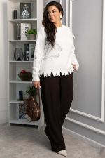 Свитер рваный Наиль (белый) Б14420-13М LT Collection