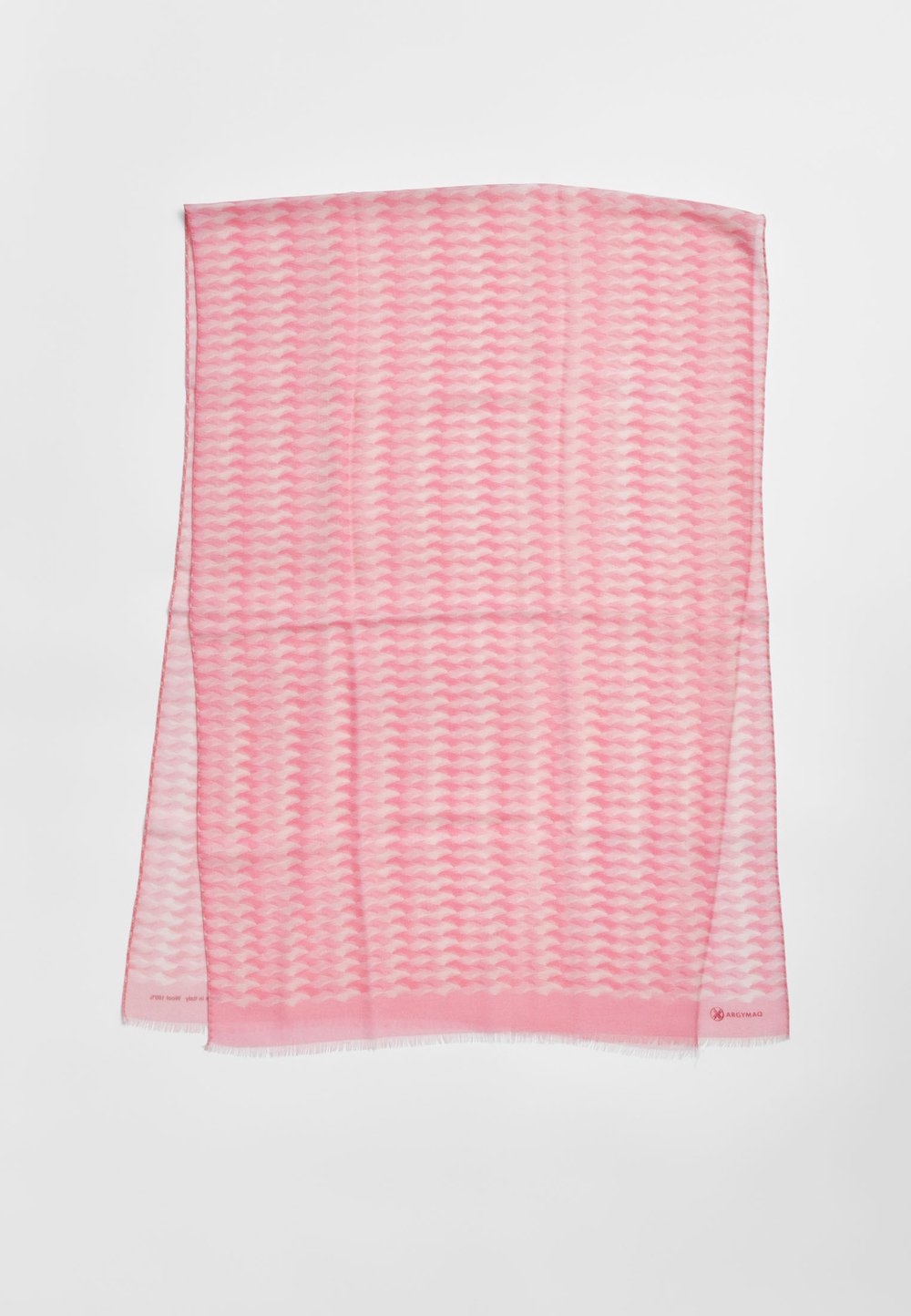Шерстяной палантин ARGYMAQ PINK 68х180