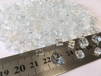 Стеклянная крошка цвет: прозрачный фр. 5-10 мм 60 г