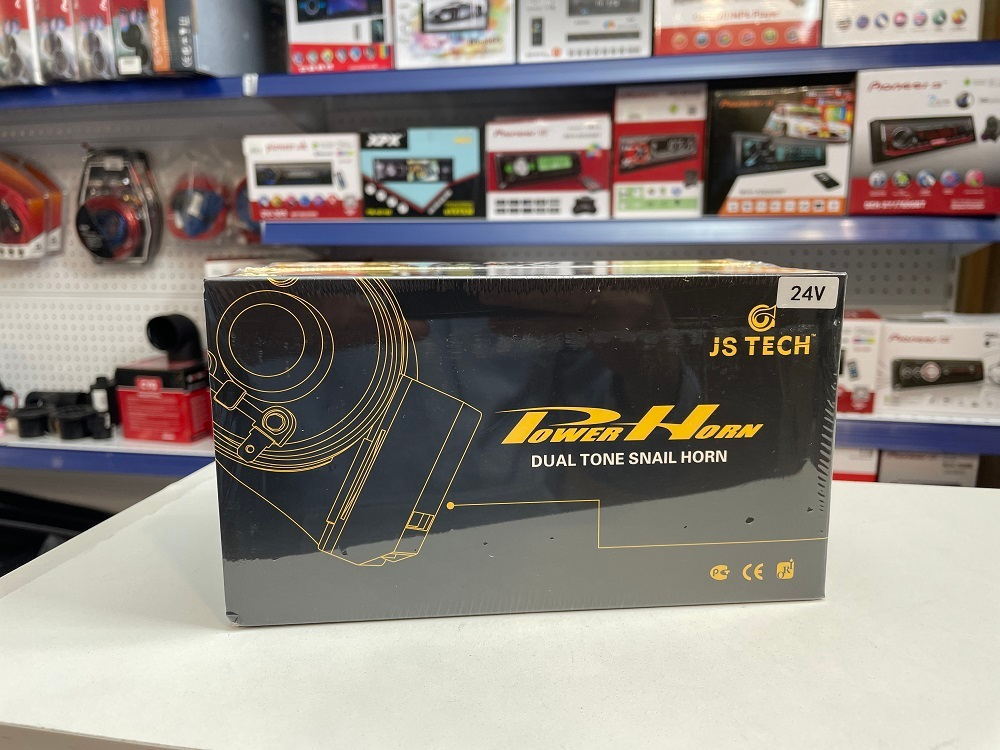 24V / Автомобильный (24 вольта) звуковой сигнал (в комплекте 2 сигнала) AJS tech JD 163 (д21ш12в11) вес0,565