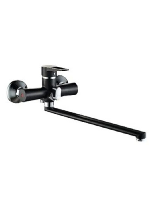 R0623HF Смеситель для ванны с длин.изливом,черный