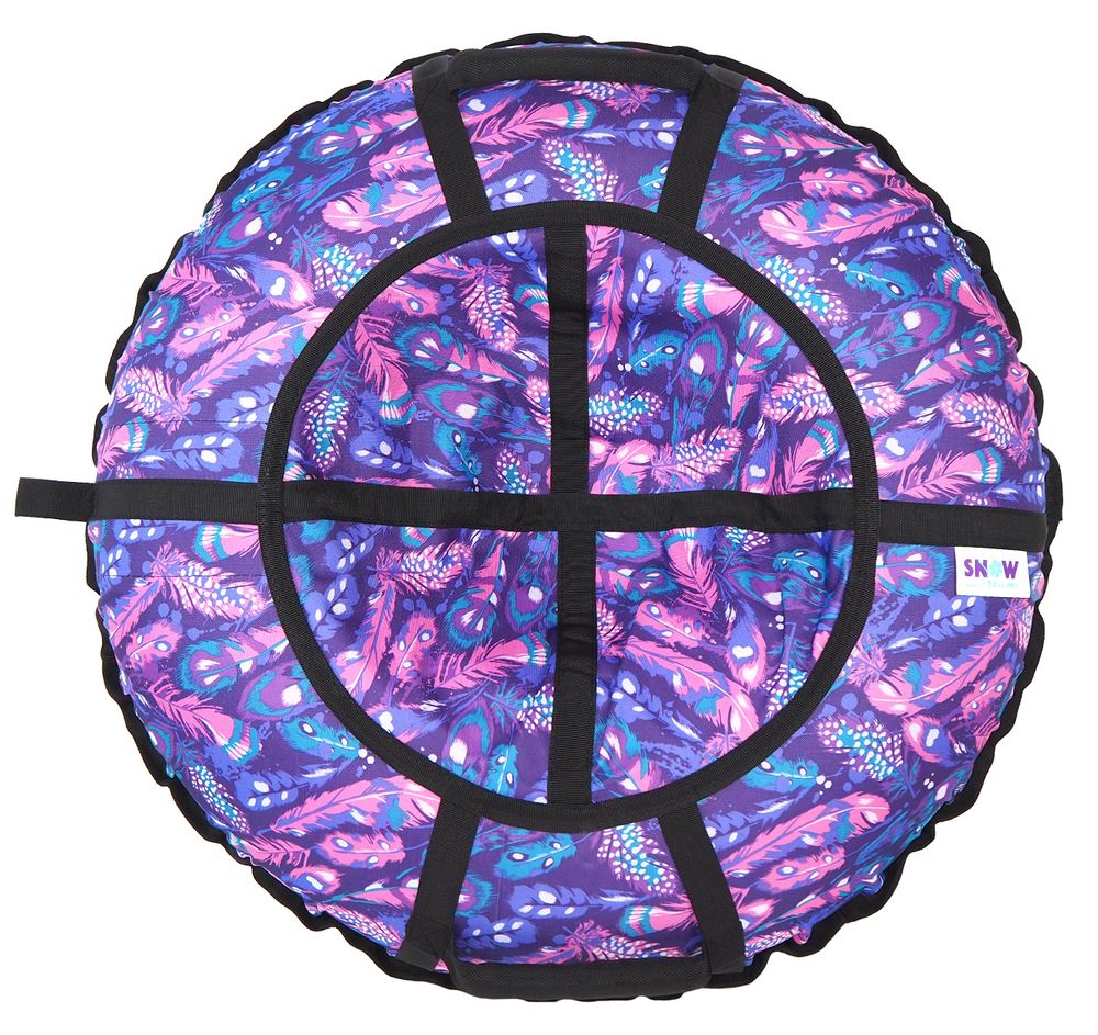 Тюбинг SnowDream Glamour S Перья сиреневые