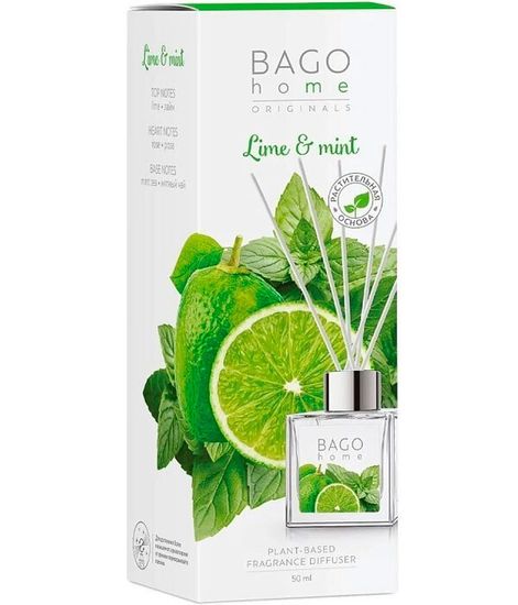Мята и лайм, ароматический диффузор, Bago home