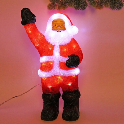 Фигура светодиодная «Дед Мороз» 30*21*57 см, 50 ламп LED, (авторежим), 220V, Белый