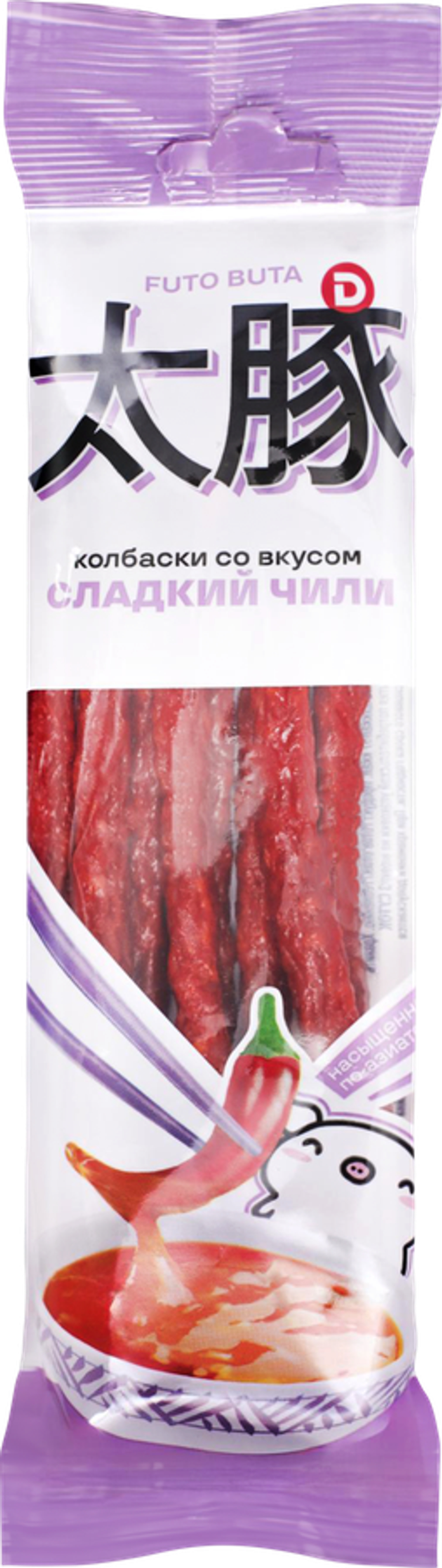 Колбаски со вкусом Сладкий чили, 70г