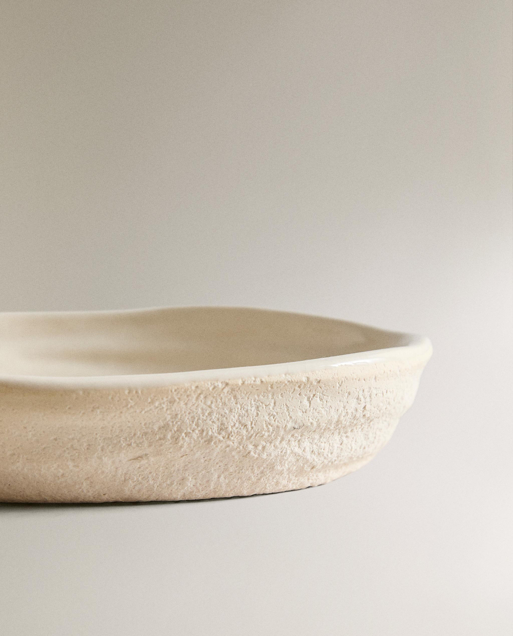 Zara Home мыльница, керамика, экрю