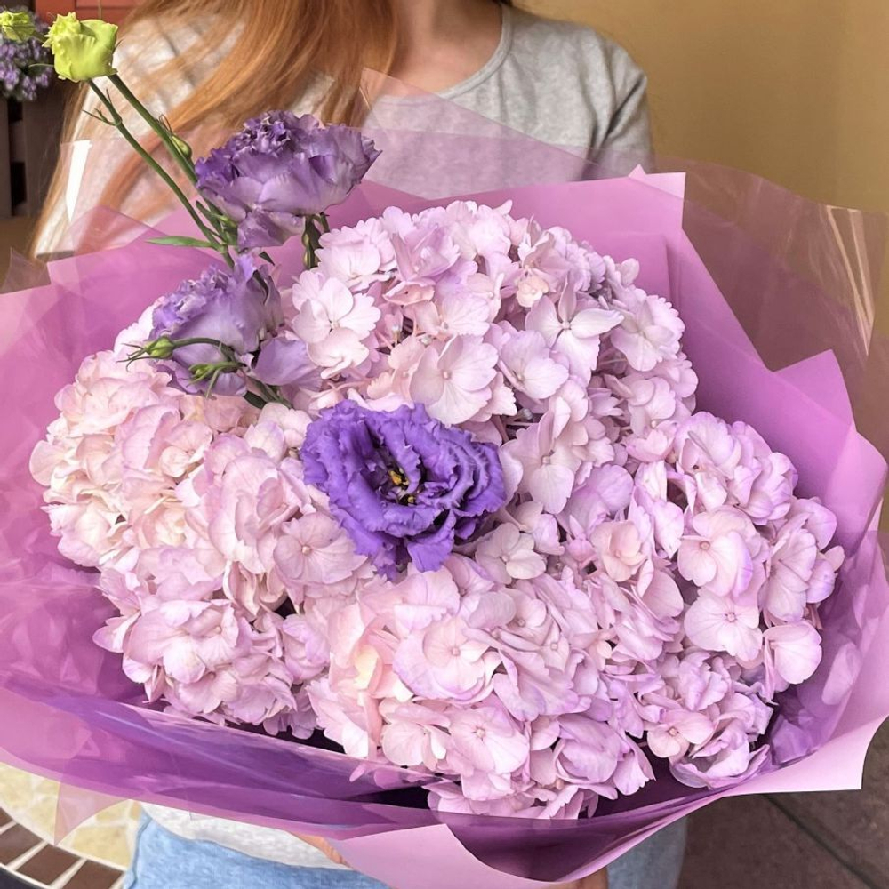 Букет из гортензий «Аметиста»