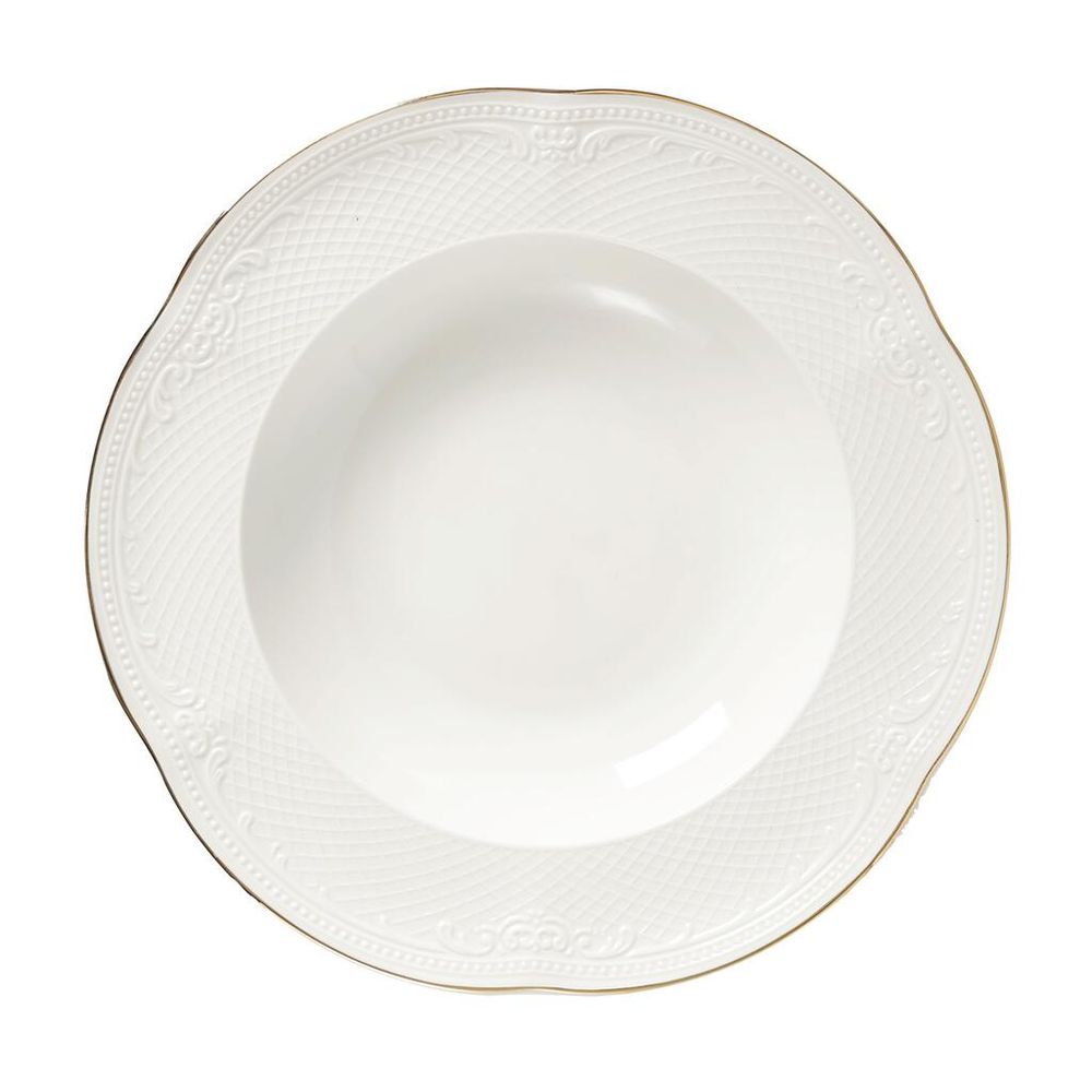 Тарелка глубокая 275 мл d 23 см h4,2 см Gold Aristocrat Noble [6]
